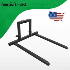 3 Point Hitch Pallet Forks Attachments Cat 1 Tractor Carryall Adjustable Forks