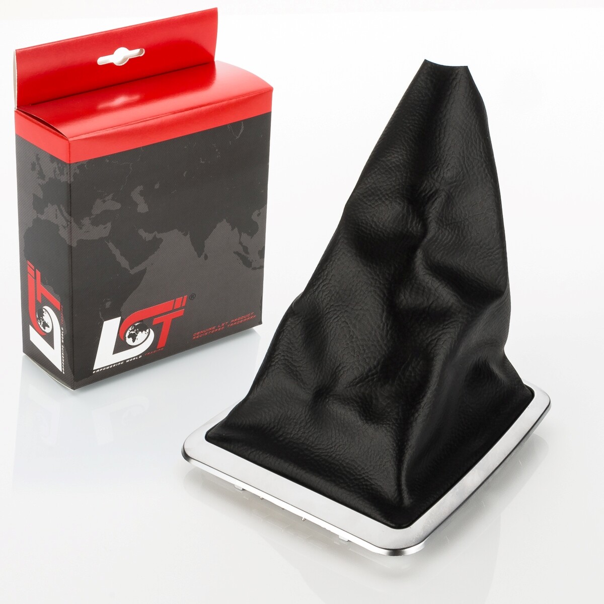 Gear Shift Boot For Gear Knob Black With Silver Frame For FORD FOCUS 2 II 08-12