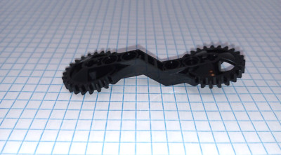 1 Lego Technic part 32311 Black Technic Arm 7 by 3 by 1 with Gear Ends Star Wars