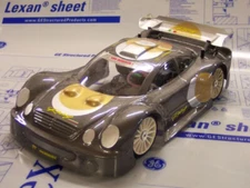 0142-Carrozzeria Mercedes CLK 1/8 Scale Gt RC Car Body + Spoiler