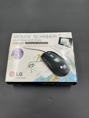 LG Smart Scan Black Computer USB 1200 DPI Mouse Model MCL1U (LSM-100) Scanner
