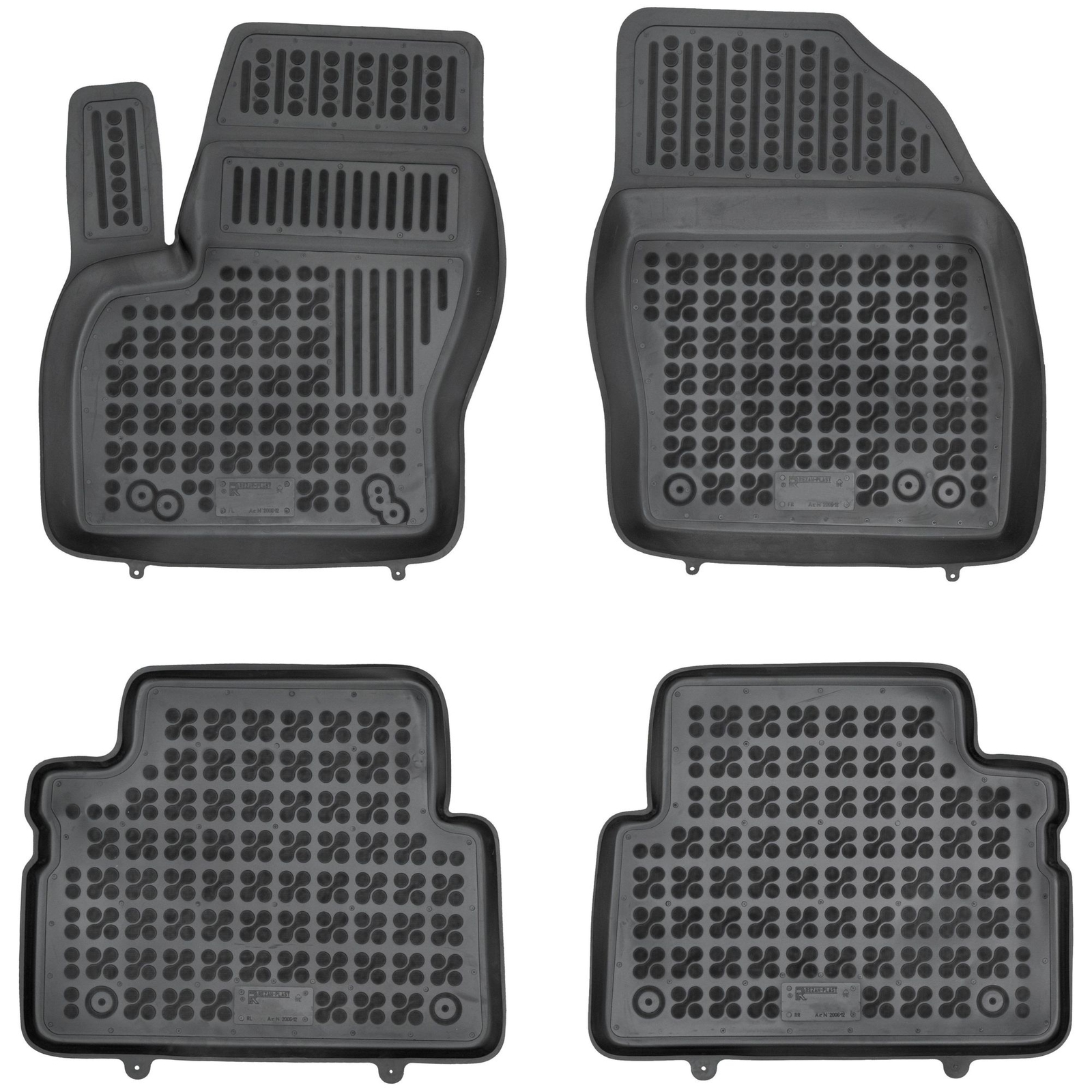 Tapis de sol antidérapants Rezaw-Plast à hauts rebords pour berline Ford Focus 3