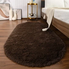 2.6 X 5.3 Ft Fluffy Rugs for Bedroom Super Soft Fluffy Rug for Home Decor Coffee