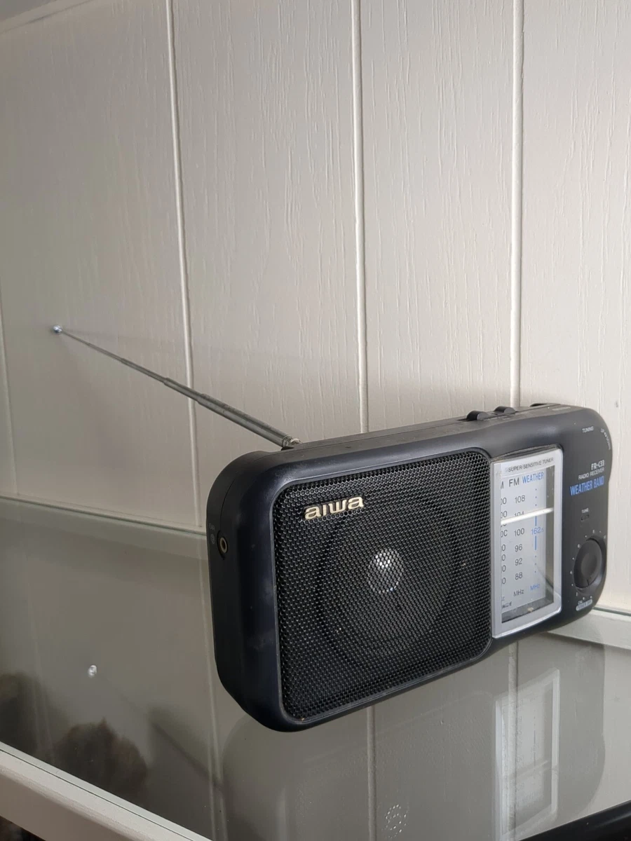 AM FM Portable Radio Receiver Weather Band Aiwa FR-C35
