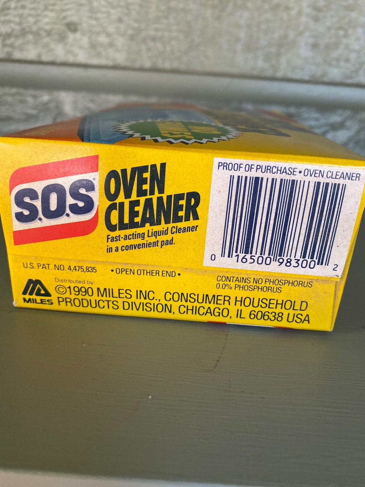 Vintage S.O.S. Oven Cleaner Pad NOS 1990 Kitchen Cleaner w/ Box Movie