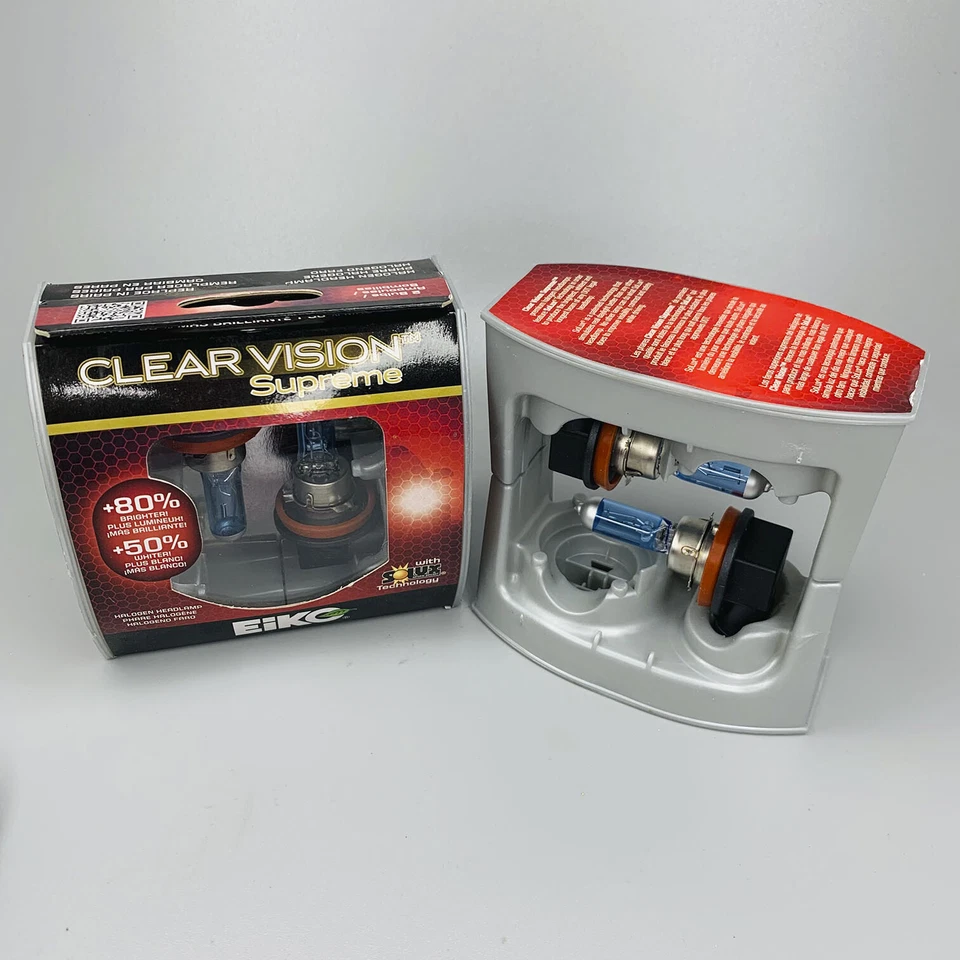 EiKO H11 Clear Vision Supreme Halogen Bulb + Headlight Ceramic Connector - Image 3 of 4