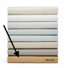 Hudson Park 600TC Bronze 100% Cotton Fitted Sheet - KING H2309B