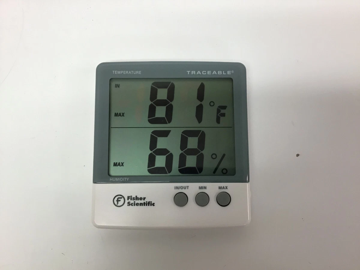 Traceable Thermometer/Clock/Humidity Monitor