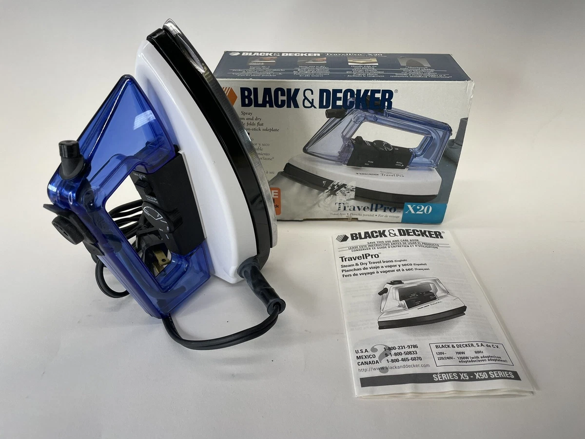 Black and decker travel pro iron online