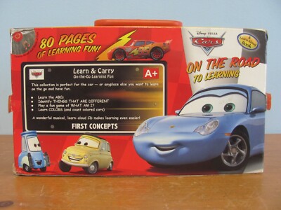 Disney car Pixar Cdプレイヤー DISNEY PIXAR CARS LEARNING FUN ON THE GO 2007 4 BOOKS 80