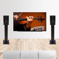 Bookshelf Speaker Stands Surround Sound Home Theater for Home, Bistro, Library