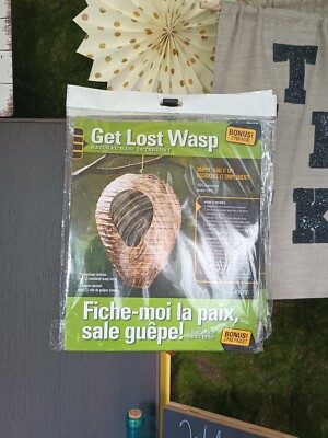 2 Pack Get Lost Wasp Natural & Safe Non-Toxic Wasp Deterrent EcoFriendly New