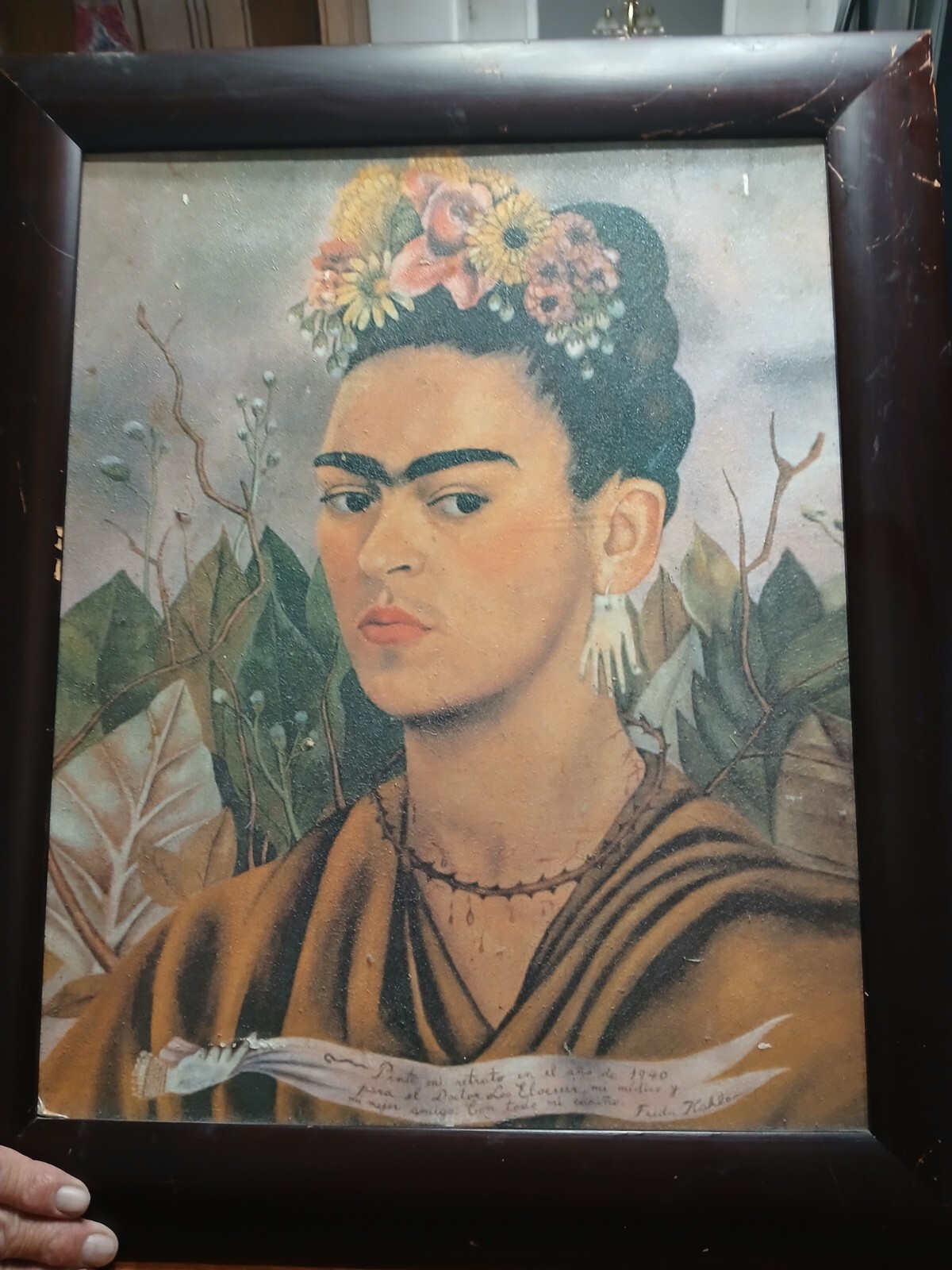 Frida Kahlo 1940 Oil Painting