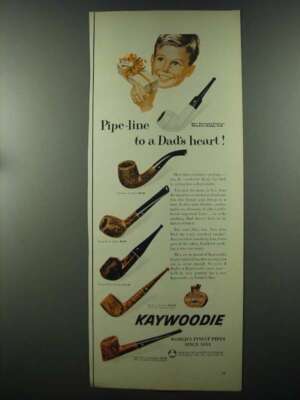 1956 Kaywoodie Pipes Ad - White Briar Bulldog | eBay