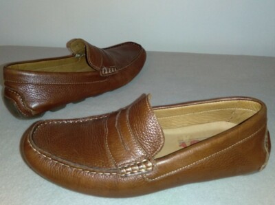 1901 Men’s Brown Pebbled Leather Loafers Slip-On 1901 Men main image 3