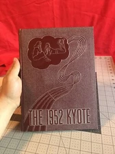 Vintage 1952 Kyote Billings High School Montana Yearbook Rare Item