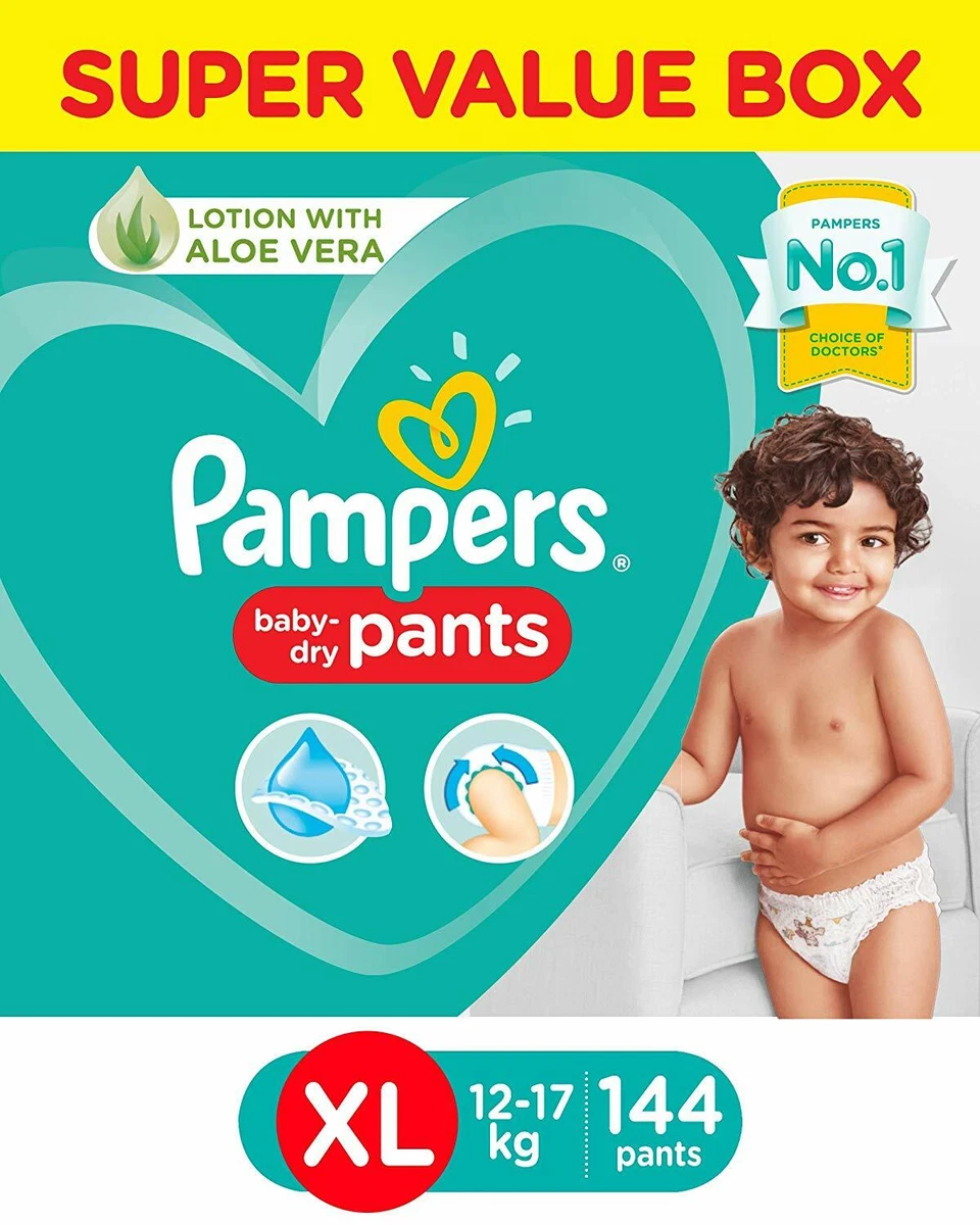 Pampers New Diaper Pants Super Value Box Extra Large Pack of 144