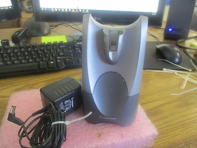 Plantronics Model: CS50 Headset Cradle with AC Adapter. Good Retired Stock 