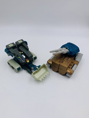Super Galaxy Space Tank & Planet Fighter Transformers G1 Bootleg vintage no Taka