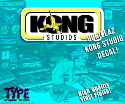 Gorillaz Kong Studio Decal Sticker 2D Murdock Russel Noodle