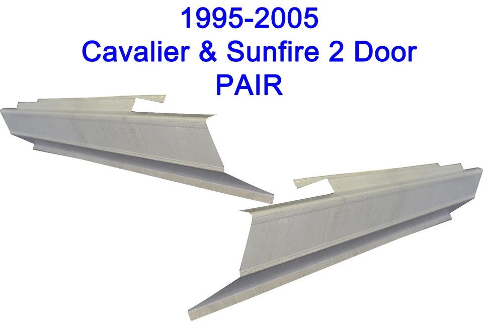1995-2005 CHEVY CAVALIER PONTIAC SUNFIRE 2DR OUTER ROCKER PANELS NEW PAIR!! - Image 2 of 2