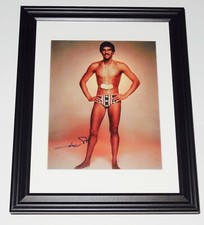 MARK SPITZ AUTOGRAPHED 8X10 COLOR PHOTO (FRAMED & MATTED) - USA OLYMPICS!