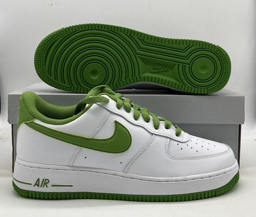 Nike Air Force 1 '07 Shoes White Chlorophyll Green Apple DH7561-105 Mens | eBay