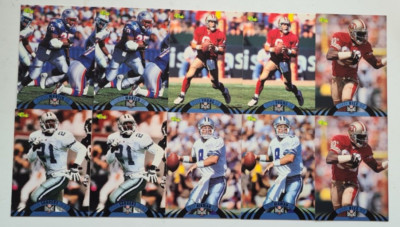 1996 CLASSIC NFL EXPERIENCE Lot of 10 American Football Cards RICE AIKMAN SANDER