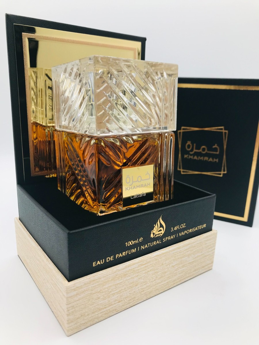 Lattafa Khamrah Men Parfum Spray 3.4 OZ New In Sealed Box | eBay