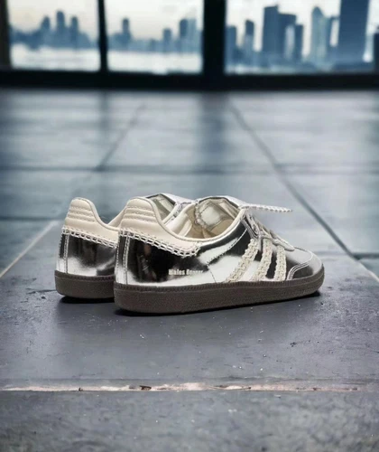 adidas Wales Bonner x Samba Silver Metallic-IG8181-NEW WITHOUT BOX - Picture 11 of 12