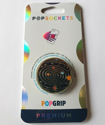 NEW Popsockets Premium POPGRIP Phone Grip Stand BLACK