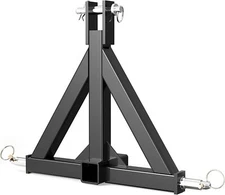 3-Point 2-Inch Trailer Receiver Hitch Tow Drawbar for Category 1 Cat 1 Tractor