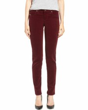 Buffalo David Bitton Ladies Supreme Mid Rise Brushed Corduroy Skinny Pant Merlot