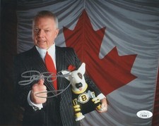 Coaches Corner Don Cherry Signed Autographed 8x10 Photo JSA COA