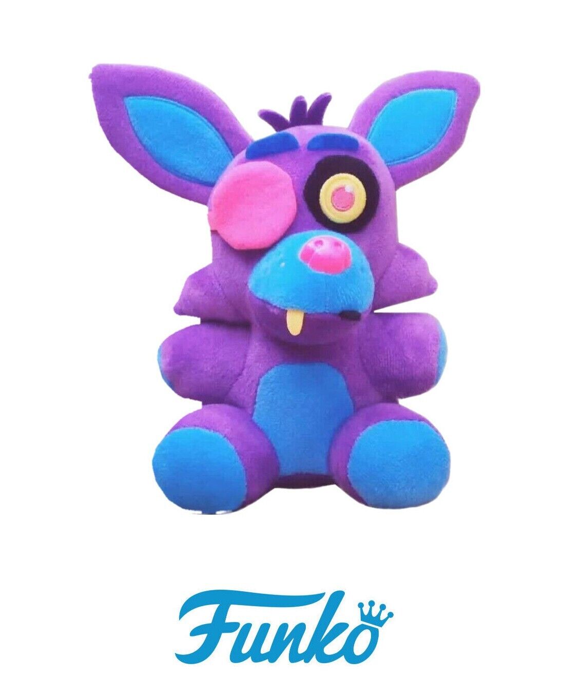 Funko Plushies Five Nights at Freddy's Blacklight Series Collectible Plush  (One Random) Neon Plushies and 2 My Outlet Mall Stickers 