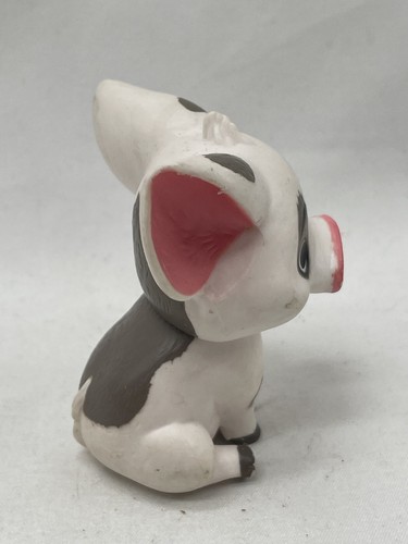 Disney Moana Pua Pig White Spotted 2.5" Plastic Figure Doll Toy - Picture 5 of 6