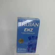 Trojan ENZ Classic Reservoir End Lubricated Latex Condoms - 12 Pack