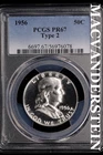 1956 Franklin Half Dollar-PCGS PR 67 Type 2 Ch Gem Proof No Reserve #SLL491