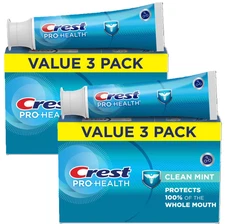 (6 Packs) Crest Pro-Health Smooth Formula Toothpaste, Clean Mint Paste, 4.3 oz