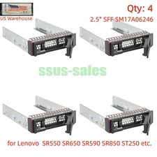 X4 2.5" HDD Tray Caddy SM17A06246 for Lenovo ThinkSystem SR550 SR650 SR590 SR655