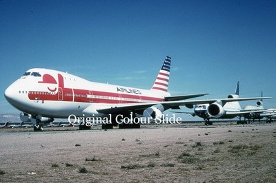 Aircraft Slide - Family Airlines B.747-131 N93117 @ MZJ 1993 (A136)