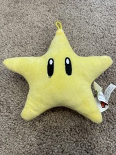 Super Mario Bros. Yellow Star Power Up Plush Toy 2024