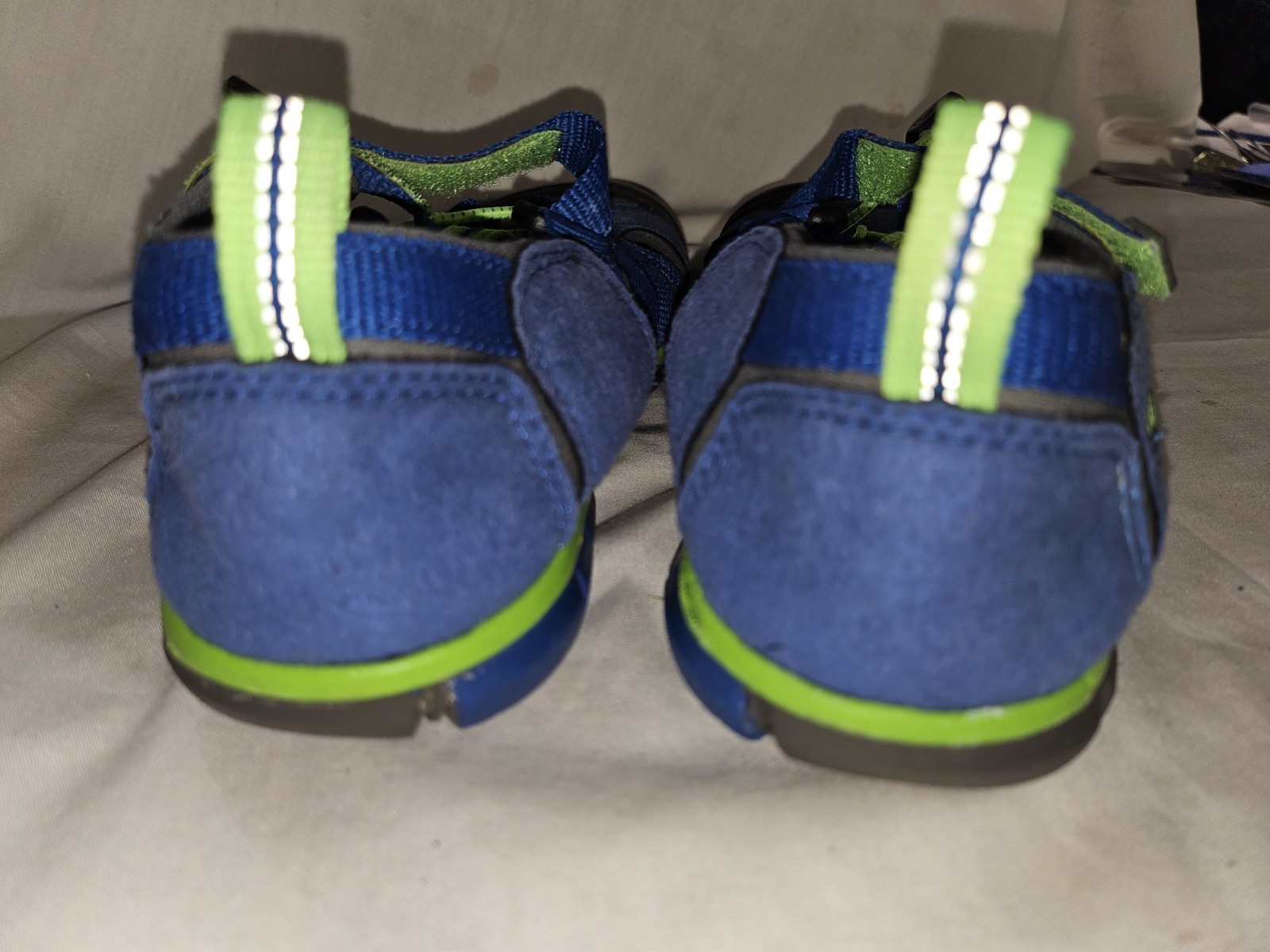 Sandali Keen Newport H2 blu e verdi da trekking acqua bambini grandi taglia US 1