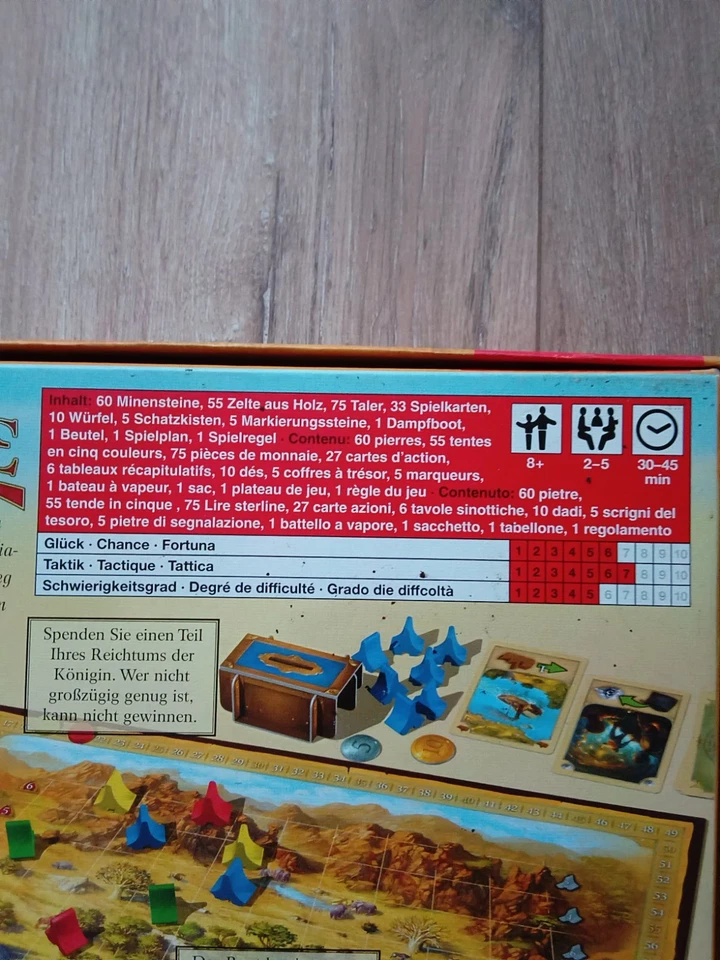 Schmidt-Spiele:  LIVINGSTONE  mit schönem Spielmaterial ! - Bild 3 von 4