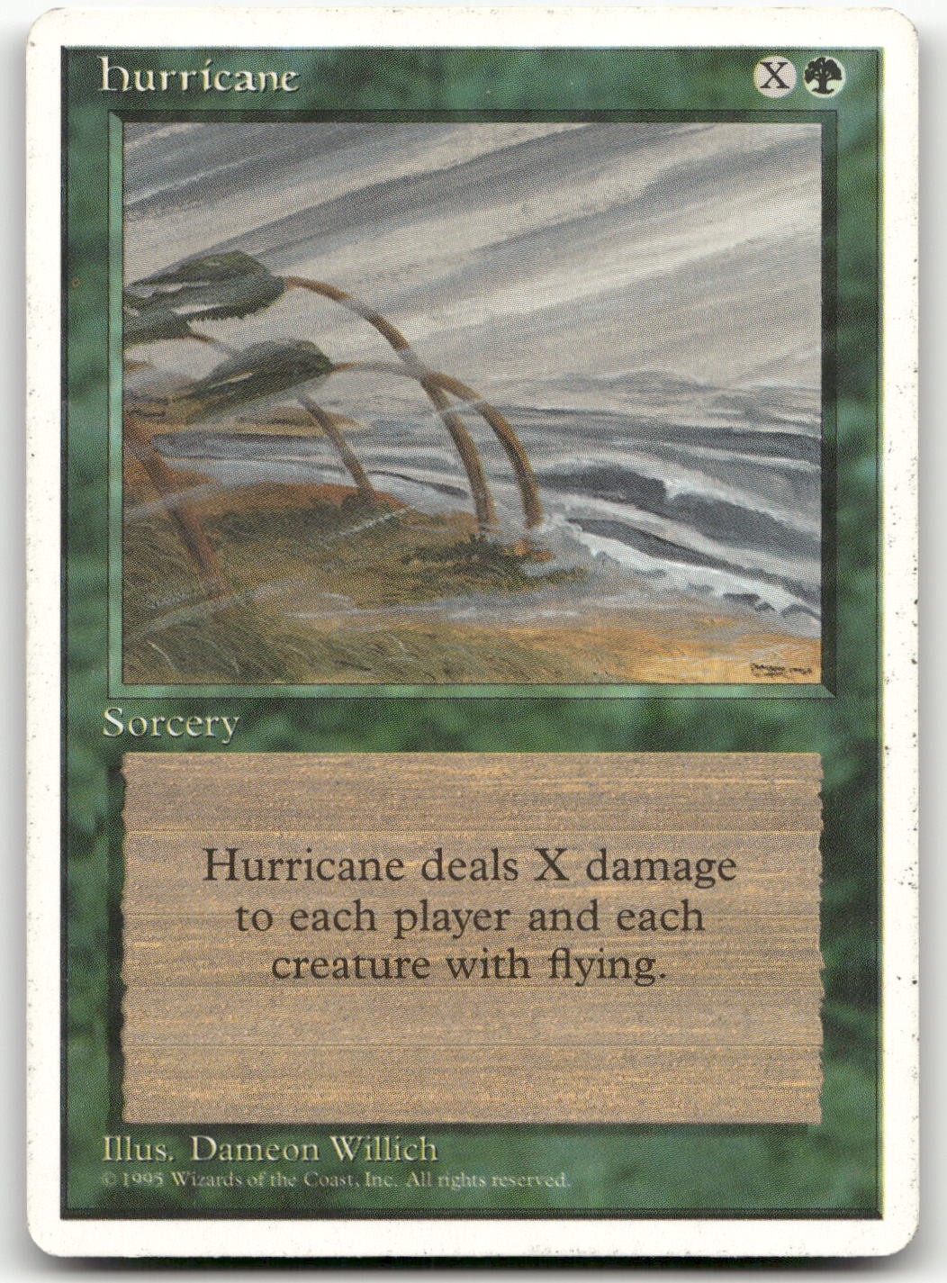 Hurricane #135 (LP) Fourth Edition 4ED Magic MTG