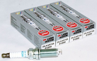 Set of 4 Genuine NGK 91899 DILKAR7Q8 Laser Iridium Spark Plugs
