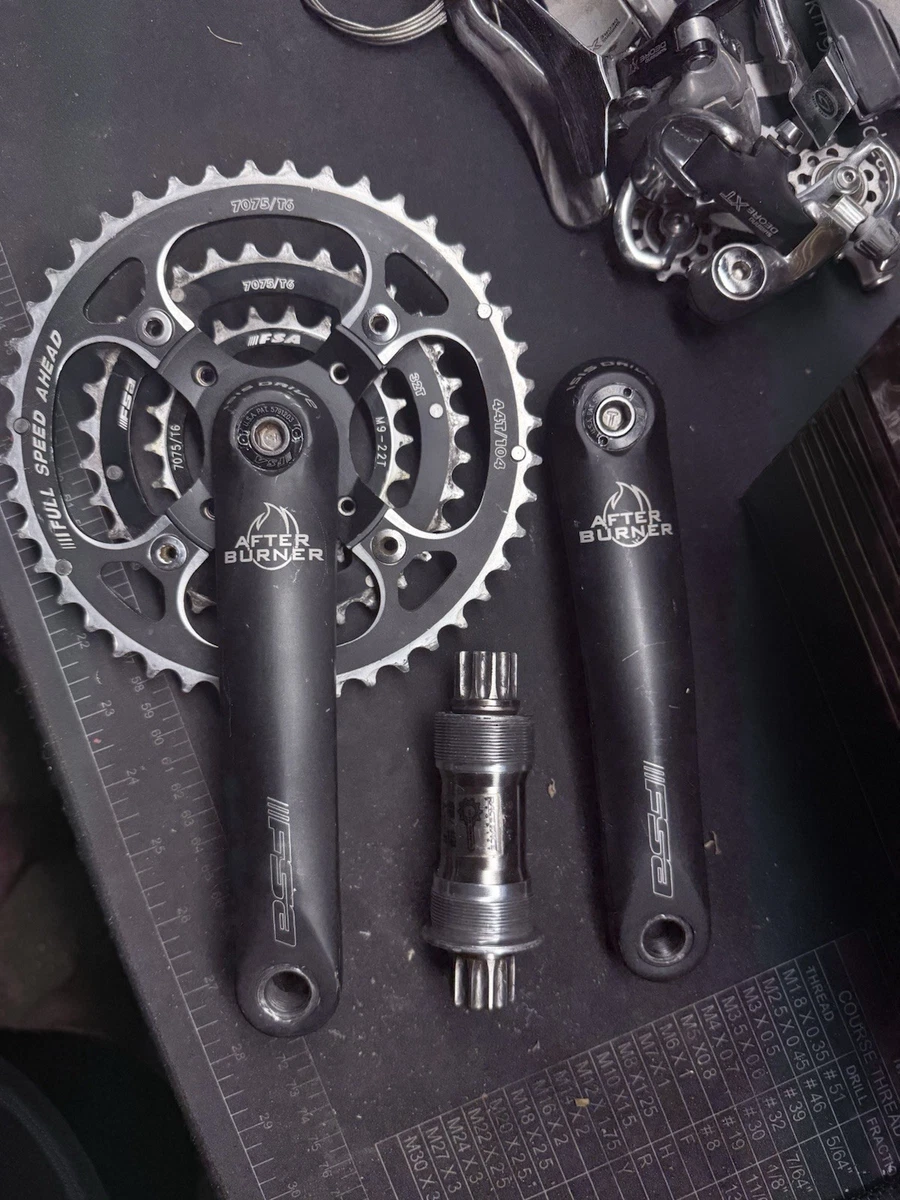FSA Bicycle Cranksets with Triple Chainrings 175 mm Crankarm for