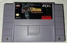 Ultima The Black Gate Cartridge SNES Super Nintendo Authentic New Battery 1994