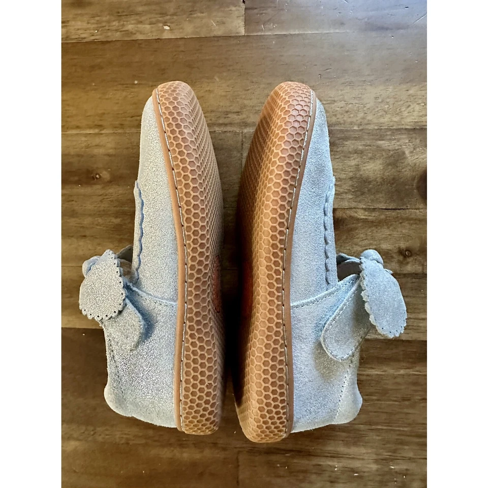 Livie & Luca Zapatos con Lazo Mary Jane Cuero Gamuza Brillante Azul Claro Nudo 10  Foto 4 de 4