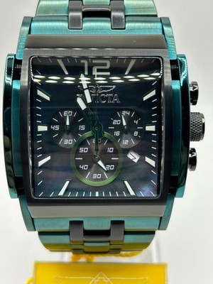 Invicta Speedway 34829 The Beast Mother Of Pearl Dial 47mm Chrono Black, Green 